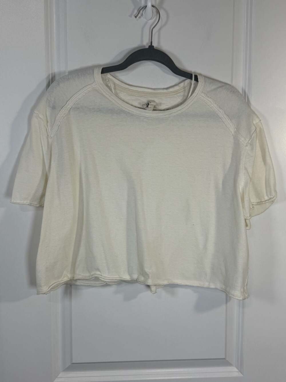 We The Free Free People Be Free Cropped Tee White Size XS